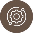 SMILELOUNGE dental service settings icon brown background