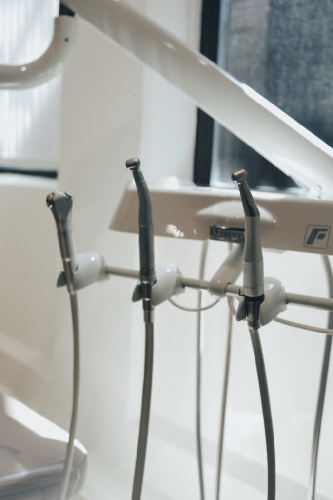 Close-up of dental tools at SMILELOUNGE in Brooklyn, NY